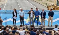 Torres se diferencia de Milei e inaugura una obra pública en Chubut