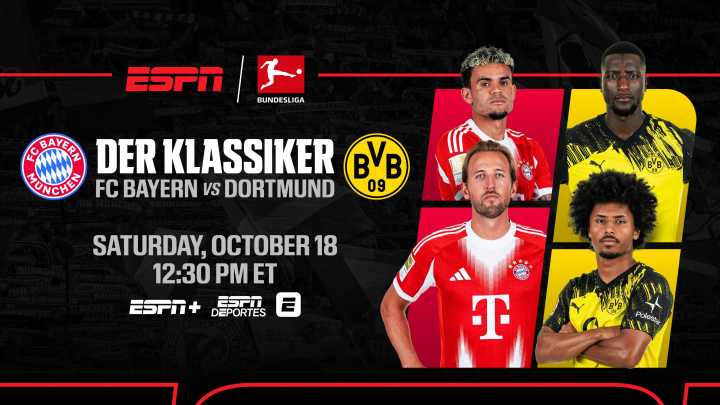 Der Klassiker: FC Bayern München vs. Borussia Dortmund Takes Center Stage on ESPN This Weekend