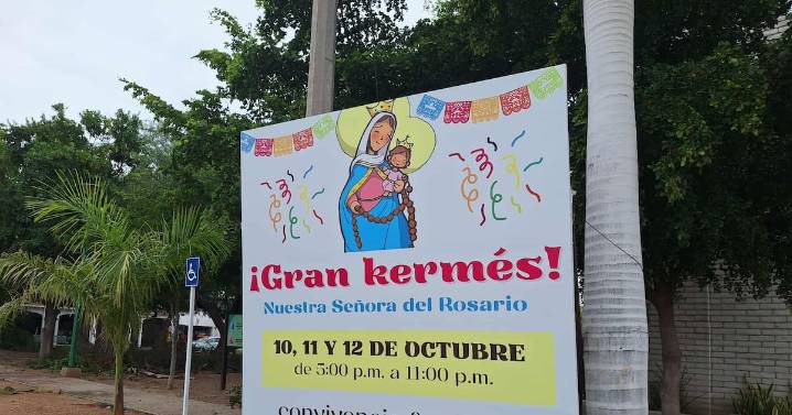 Preparan kermés para celebrar a la Virgen del Rosario en Cajeme