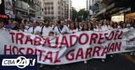 Trabajadores del Garrahan marcharon a Olivos por la Emergencia Pediátrica