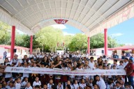 Inaugura Mara Lezama en Playa del Carmen nuevo domo escolar en la Primaria “Artículo Tercero Constitucional”