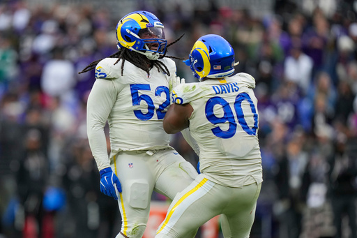 Rams vencen 17-3 a Ravens sin Lamar Jackson y dejando a Baltimore con récord de 1