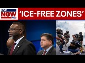 Chicago mayor declares 'ICE-free zones' as Trump orders National Guard to city