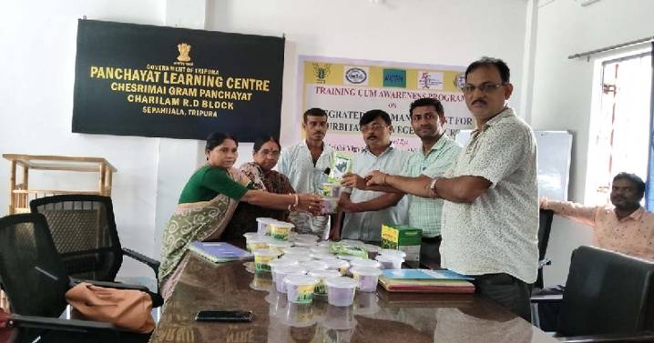 KVK-Sepahijala holds a Training cum Awareness programme on “integrated pest Management