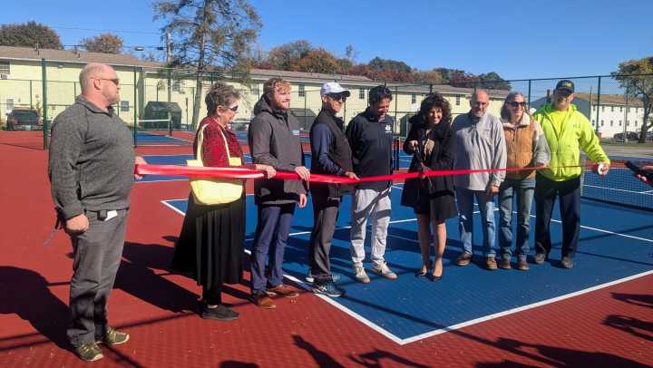 Lebanon cuts ribbon on renovated tennis and pickleball courts at Optimist Park