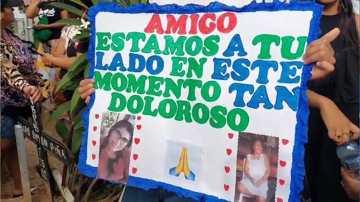 Morales: Comunidad educativa de la I.E. María Ulises Dávila despidió a madre de familia que falleció en accidente
