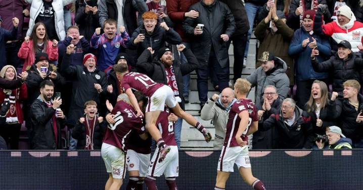 Hearts underlines title threat in Scotland by beating Celtic to move 8 points clear