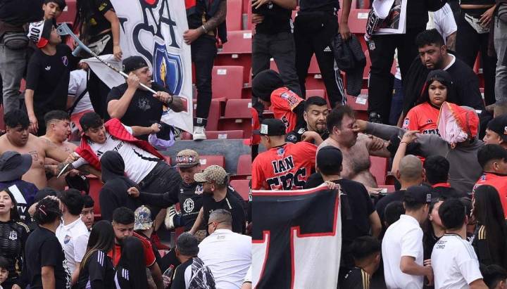 "Sigue la violencia en el fútbol chileno": En Argentina no dejaron pasar riña en barra de Colo Colo