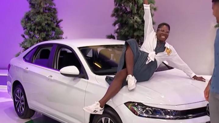 'The Price Is Right' Contestant Leaps on Car & Poses After Incredible Win