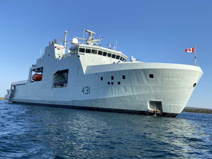 HMCS Margaret Brooke visits Owen Sound to recruit and raise awareness