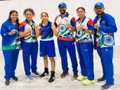 Strong start for India as Khushi, Pujari register wins