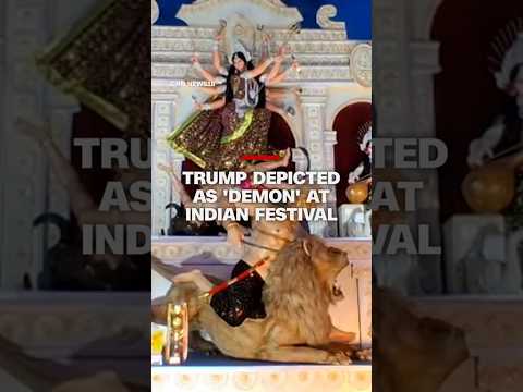 Trump depicted as 'demon' at Indian festival