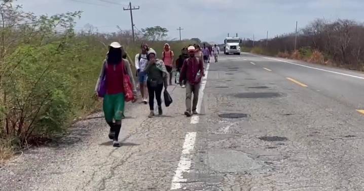 Llega a Oaxaca nueva caravana migrante de Chiapas