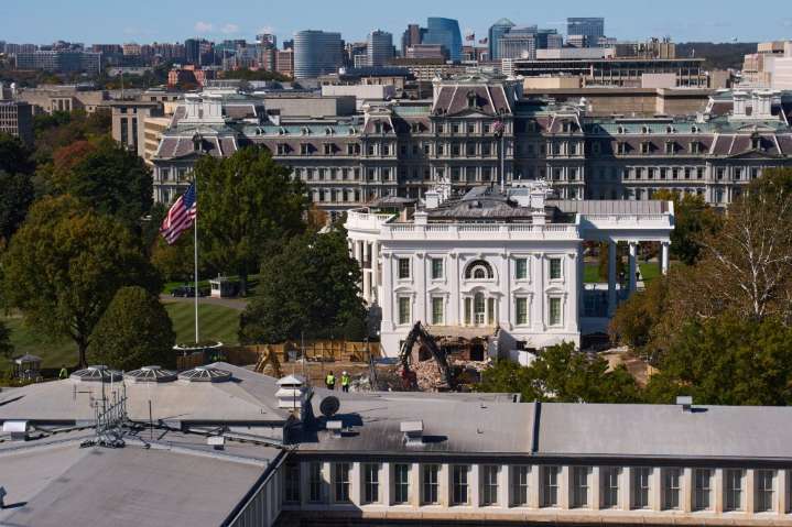 Photos Appear To Show East Wing Included White House Movie Theater