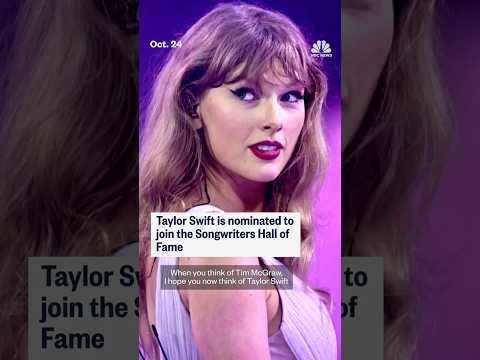 Taylor Swift is nominated to join the Songwriters Hall of Fame