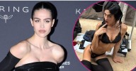 Amelia Gray Hamlin Sizzles in Sultry Thigh-High Stockings at Paris Fashion Week: Photos