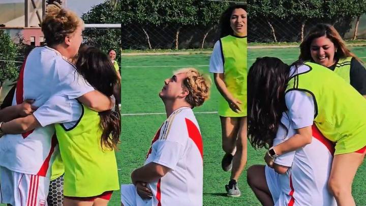 Cristian Castro, un tipazo: el mexicano jugó un "picadito" con su club de fans de Perú
