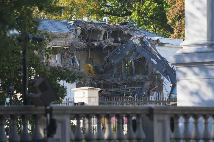 In surprising move, part of White House is being demolished for Trump’s new $250M ballroom