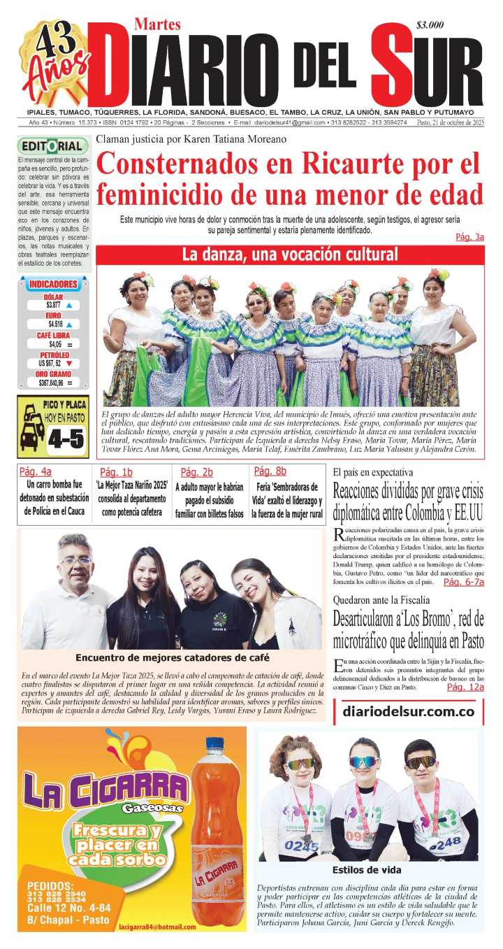 Portada 21 de octubre de 2025