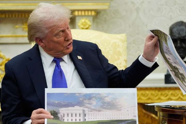 Trump fires design review panel overseeing planned ballroom, arch