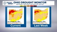 Latest map shows no improvement in Ohio's drought conditions