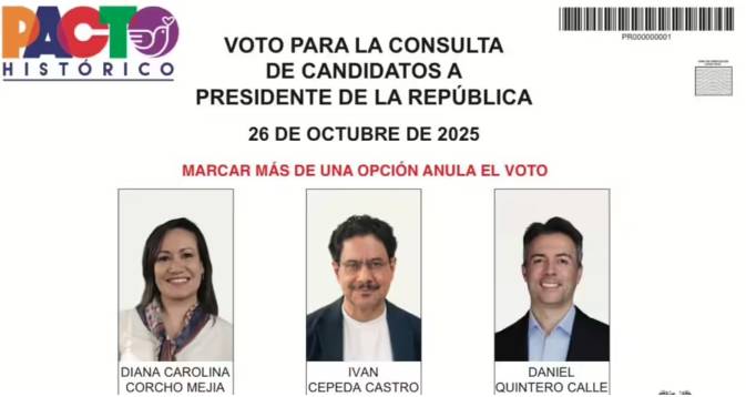 CNE rechazó logo del Pacto Histórico para tarjetones en consulta