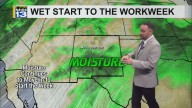 Showers and storms stick around heading into the workweek