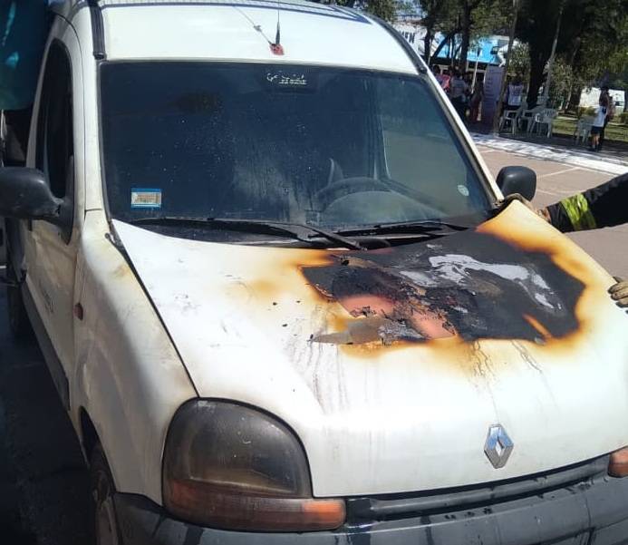 VILLA ÁNGELA: Se Incendió Un Vehículo Perteneciente A La Secretaria De Cultura Del Municipio