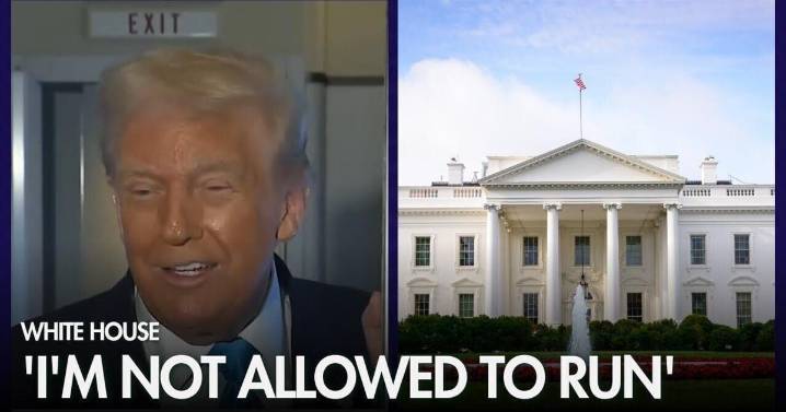 President Trump on third term: 'I'm not allowed to run'