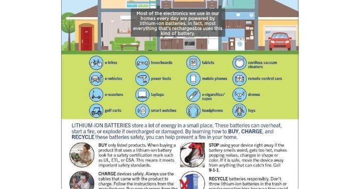 YFD Fire Prevention Week event to focus on lithium-ion safety on Tuesday, Oct. 7