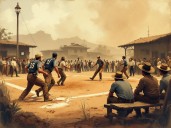 Rieles, minas y guantes: el origen del beisbol en Compostela