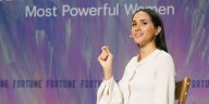 Meghan Markle Wears All-White Outfit at Fortune Summit in D.C.