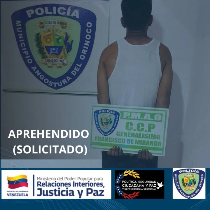 Detenido por hurto en Ciudad Bolívar