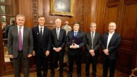 Javier Milei frente al CEO de J.P. Morgan: "Miren lo contento que estoy con el equipo económico"