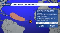 NHC monitoring 2 areas for tropical development