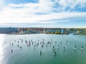 Witchcraft replaces watercraft for the 5th Annual Sylvan Lake Witch's Paddle