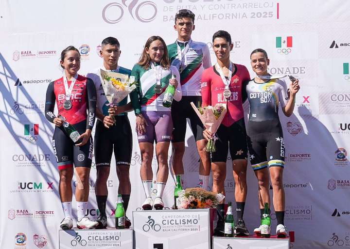 Isaac Del Toro triunfa en la contrarreloj del Nacional de Ciclismo