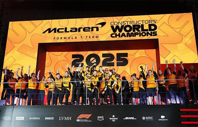 McLaren conquista su décimo título Mundial de Constructores de Fórmula 1