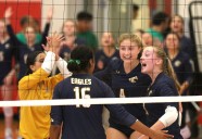 Barrington High School volleyball team blanks Broncos and Purple