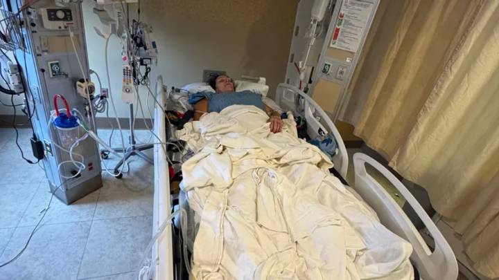 Woman hospitalized with severe injuries after chain reaction crash involving train