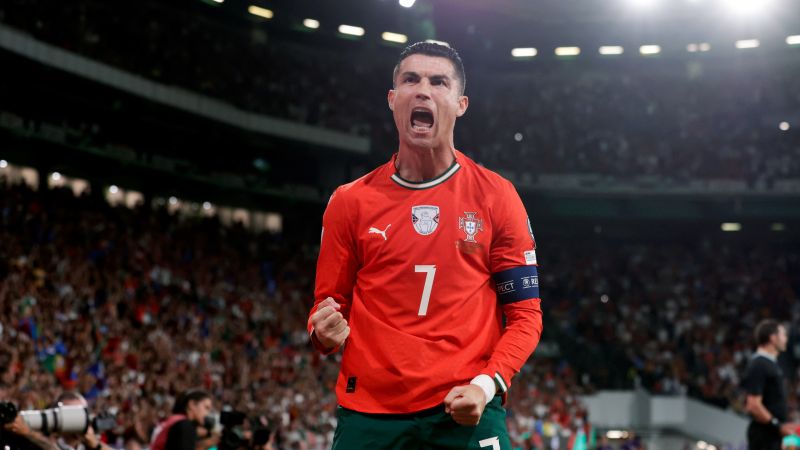 Cristiano Ronaldo sets new scoring record after netting twice for Portugal