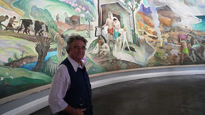 Jamie Wyeth gives new life to grandfather's mural hidden for 17 years