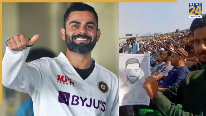 Virat Kohli Mania hits Lahore! Fan’s tribute during Test match melts hearts online