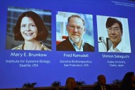 The Nobel Prize in medicine goes to 3 scientists for work on the human immune system