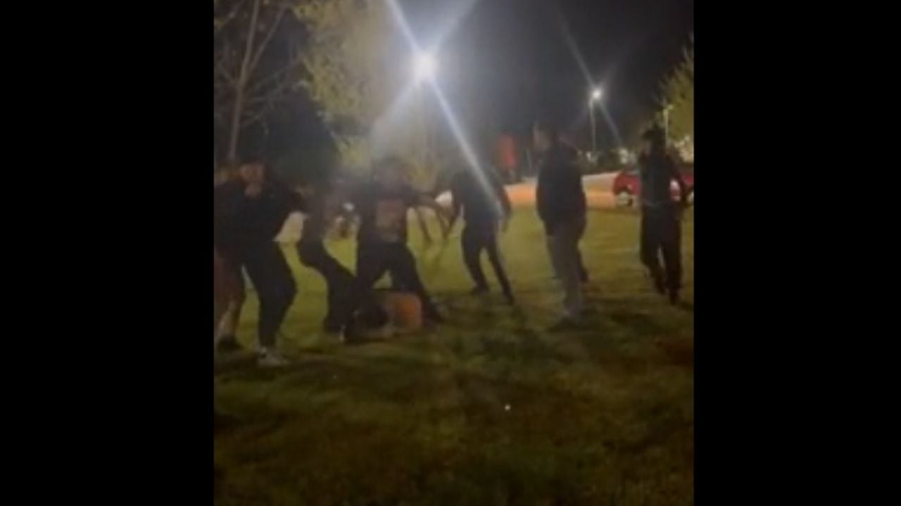 Brutal pelea a la salida del boliche en Rincón de los Sauces; patearon en el piso a un adolescente