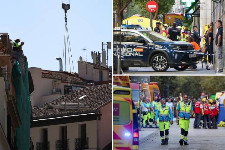 Madrid building collapse leaves four people dead