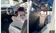 FIRST LOOK: Tesla Cybertruck police cruiser interior