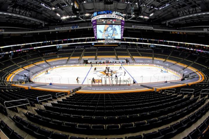 Fan who fell from stands during Pittsburgh Penguins game faces life