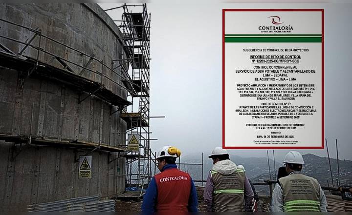 Contraloría alerta que Sedapal realizó pagos excesivos por S/200.000 a contratista de proyecto de agua potable