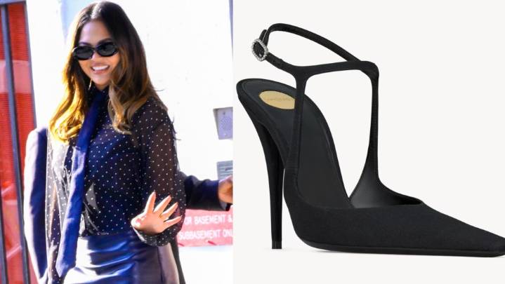 Chrissy Teigen Dons Saint Laurent Pumps With John Legend in New York